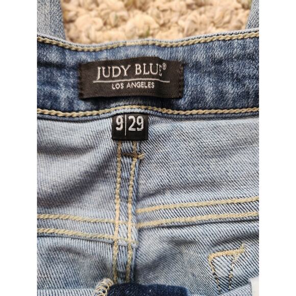 Judy Blue Boyfriend Fit 9/29 Blue Denim Jeans - Picture 8 of 12